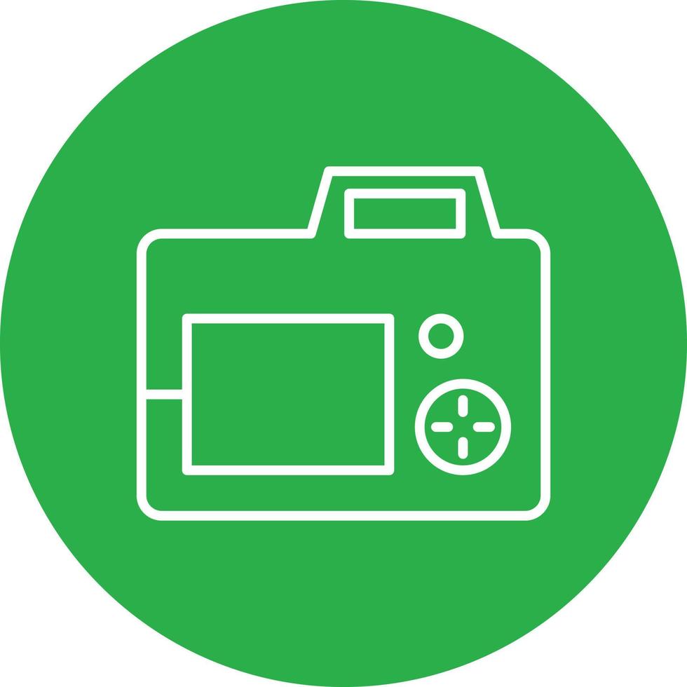 Camera Line Circle Multicolor vector