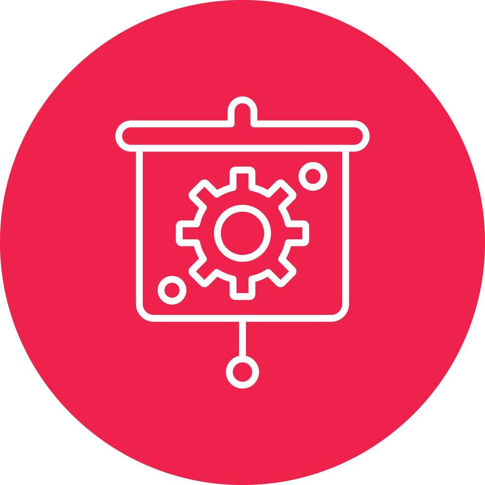 ajuste presentación línea círculo multicolor vector