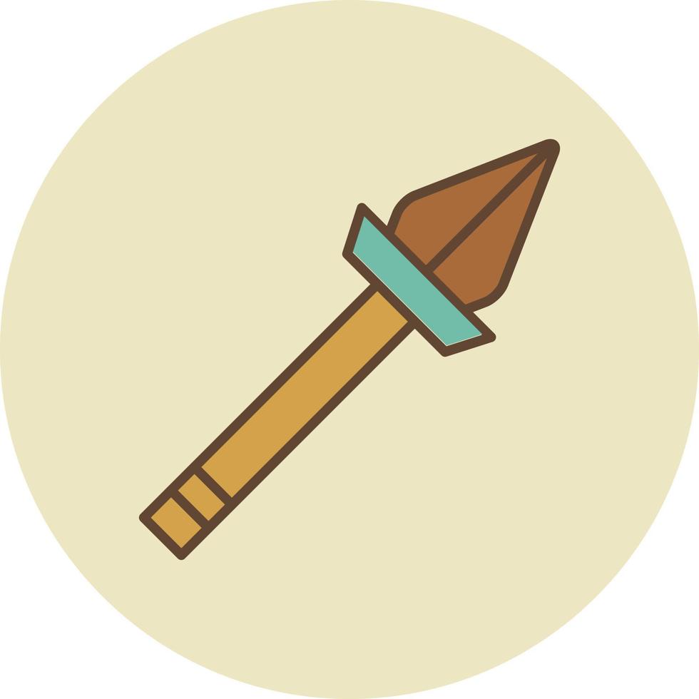 Spear Filled Retro vector