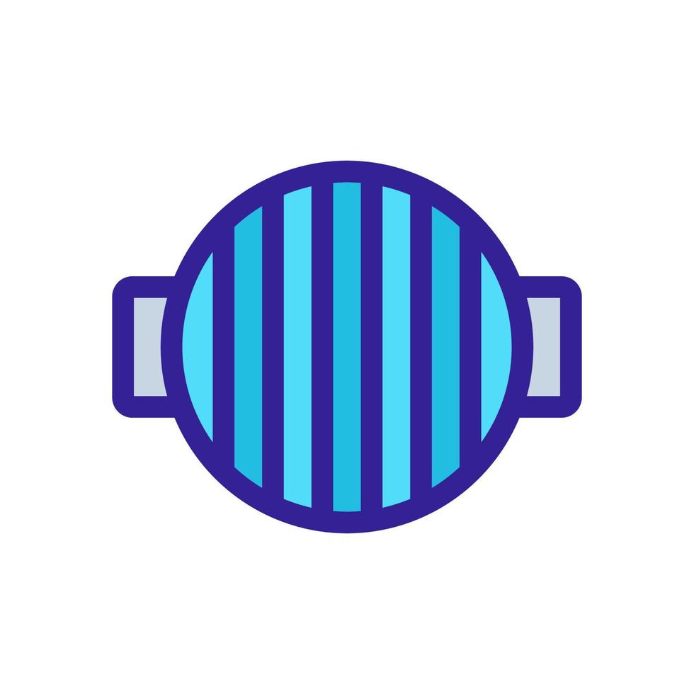 steak meat icon vector. Isolated contour symbol illustration vector