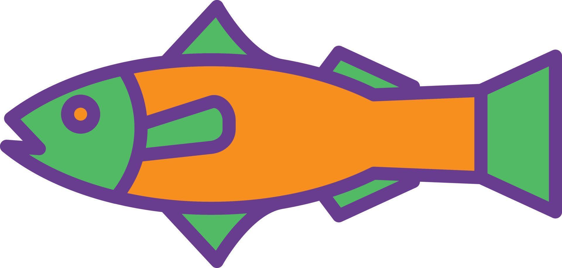 Salmon Line Filled Two Color vector