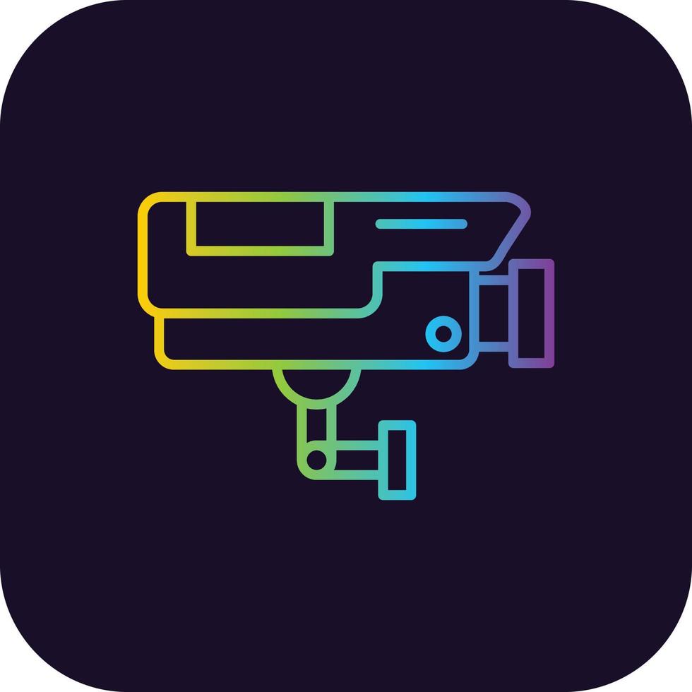 Cctv Gradient Icon vector