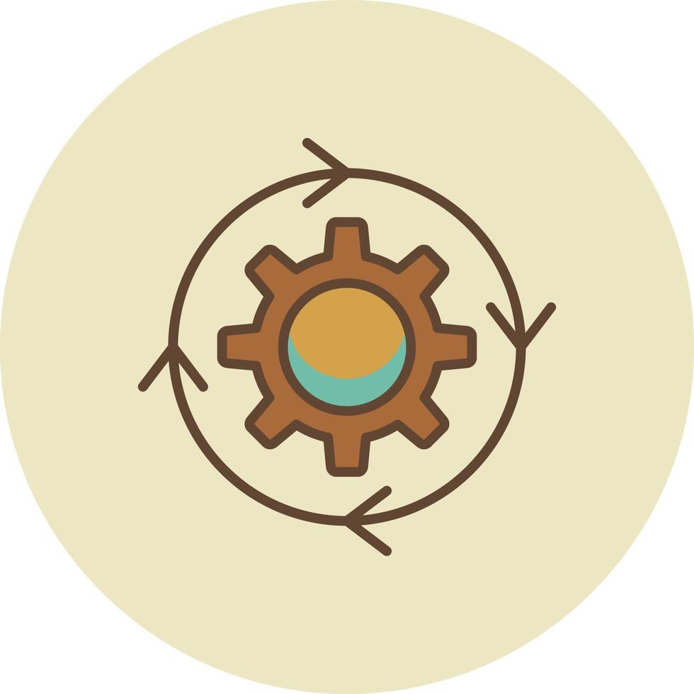 Iteration Filled Retro vector