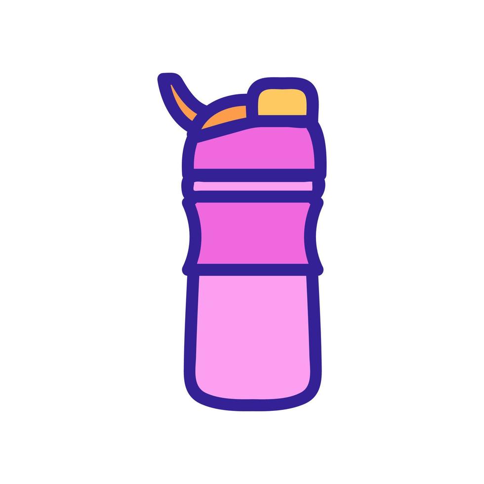 shaker with automatic lid and clevis icon vector outline illustration