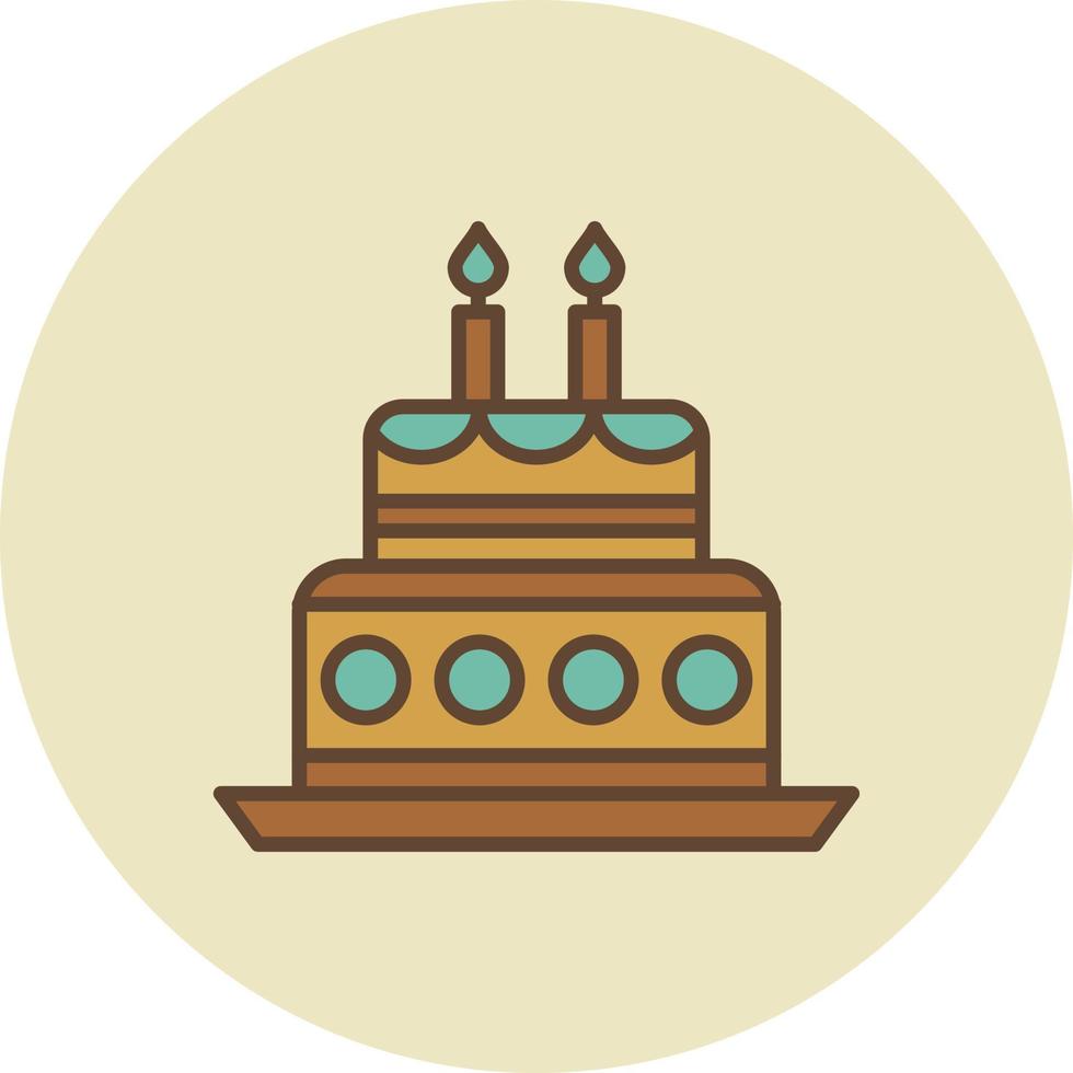 Birthday Filled Retro vector