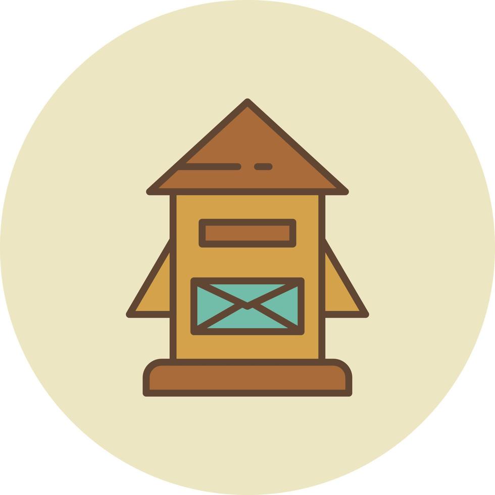 Mail Box Filled Retro vector