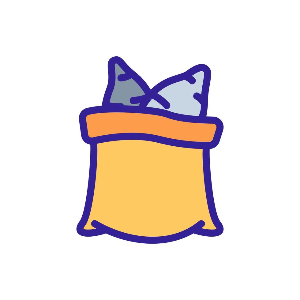 sweet potatoes in bag icon vector outline illustration