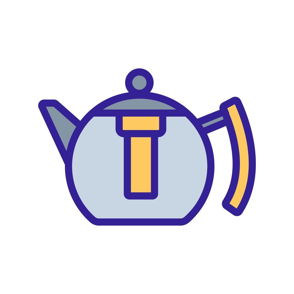 press teapot icon vector outline illustration