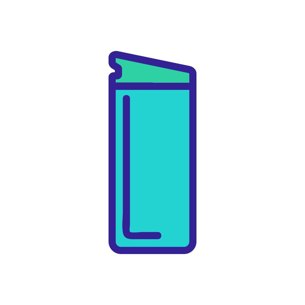 open thermo cup icon vector outline illustration