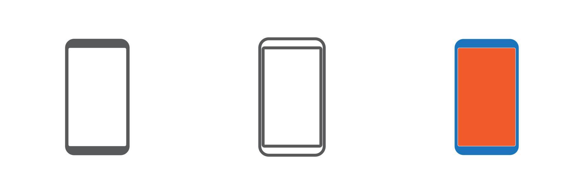 mobile phone icon vector. smartphone icon vector illustration