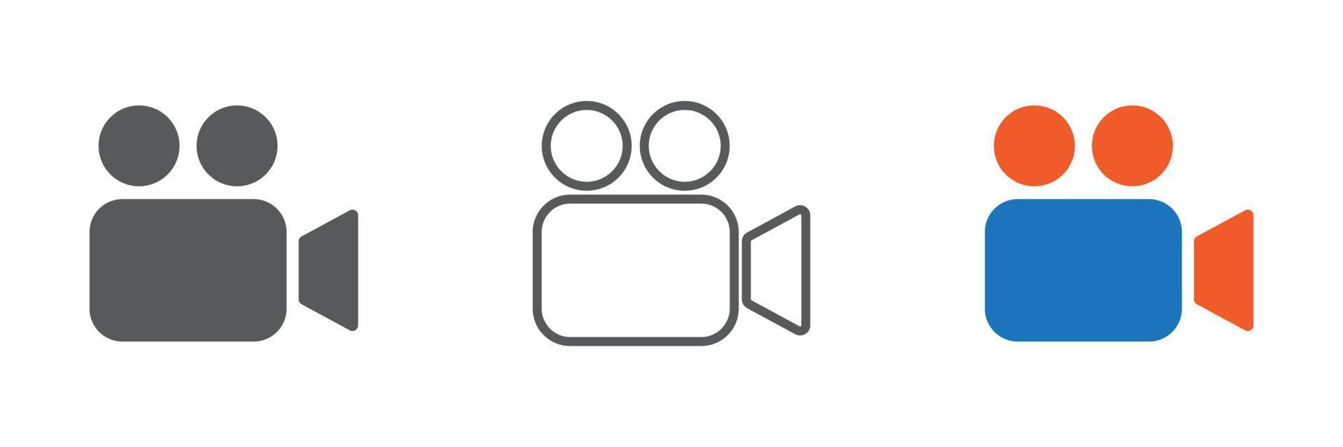 video camera icon vector. video icon vector illustration