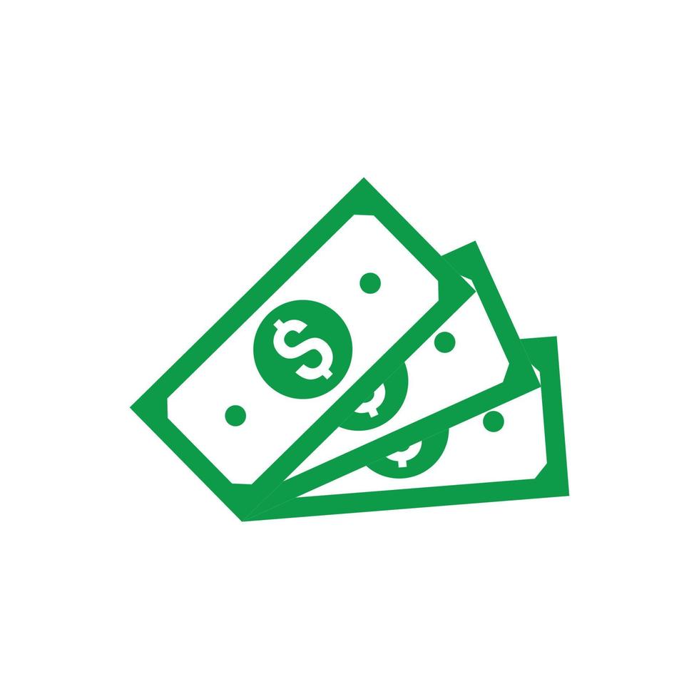 vector de icono de dinero. ilustración de vector de icono de dinero