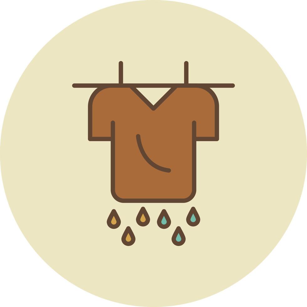 Drying Filled Retro vector