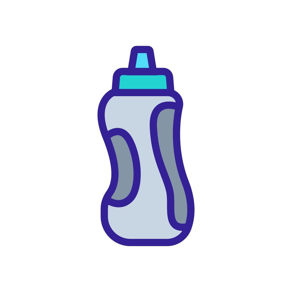 convenient shape shaker with integrated tubing icon vector outline illustration