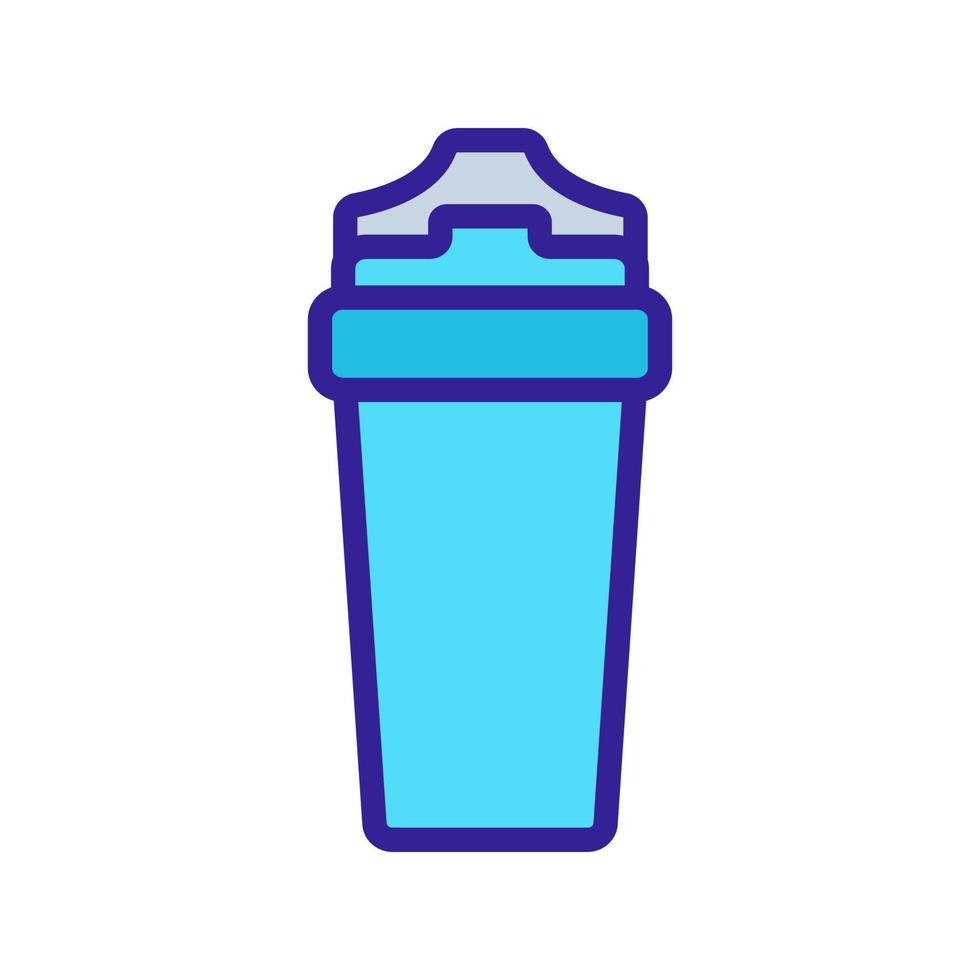 regular sports shaker icon vector outline illustration