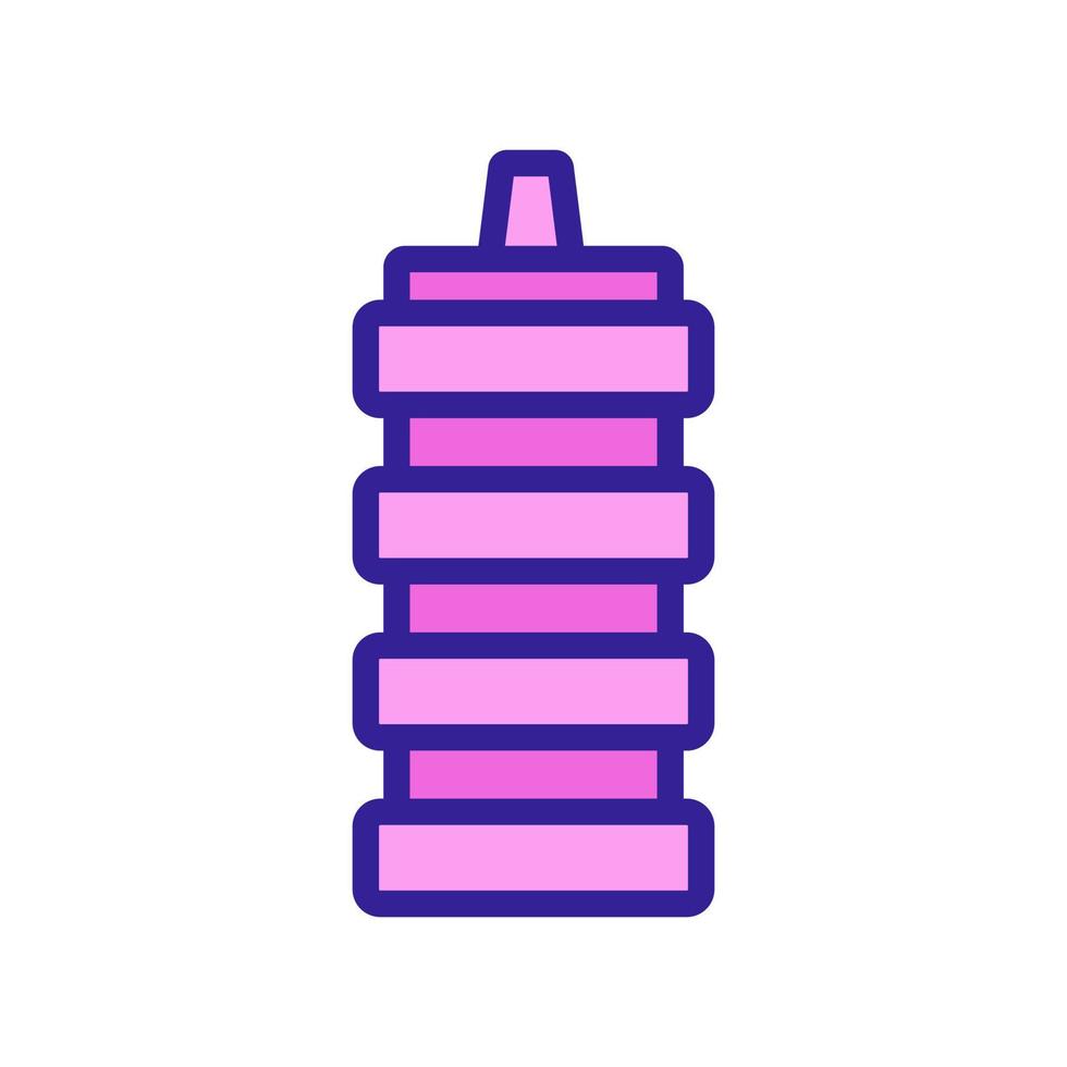 unusual shaped shaker icon vector outline illustration