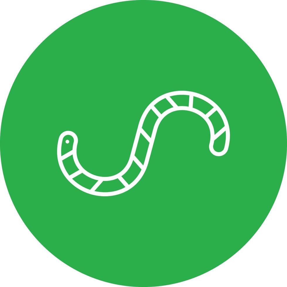 Worm Line Circle Multicolor vector