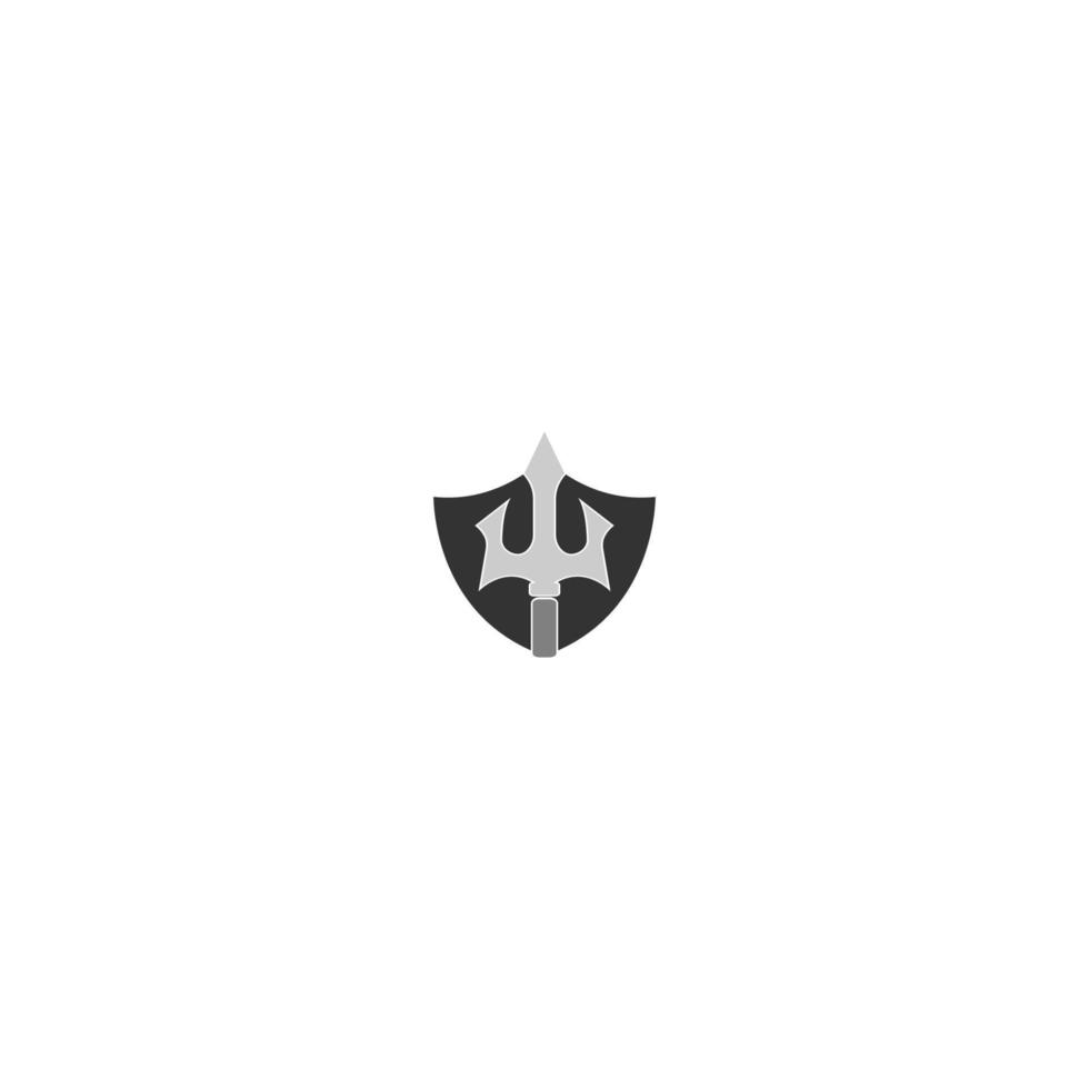 trident logo icon vector illustration