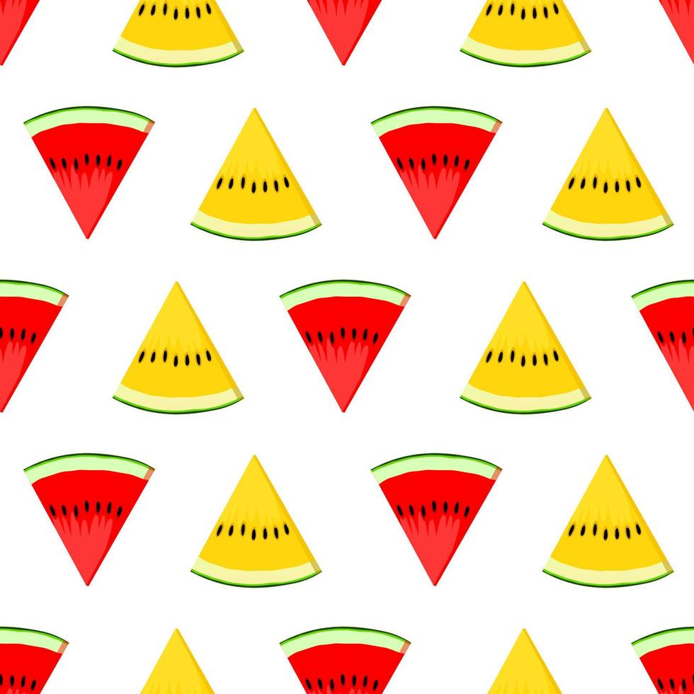 Vector illustration of seamless pattern of watermelon