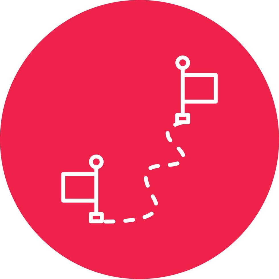 Milestone Line Circle Multicolor vector