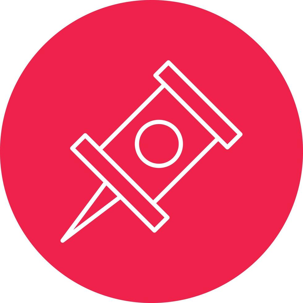 Push Line Circle Multicolor vector