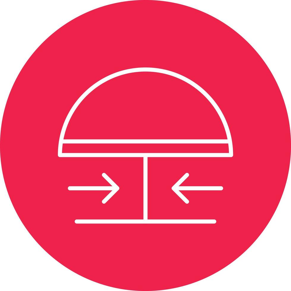 Emergency Button Line Circle Multicolor vector