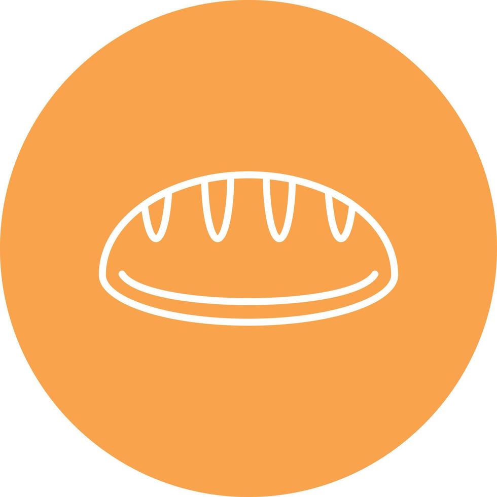 Bread Line Circle Multicolor vector