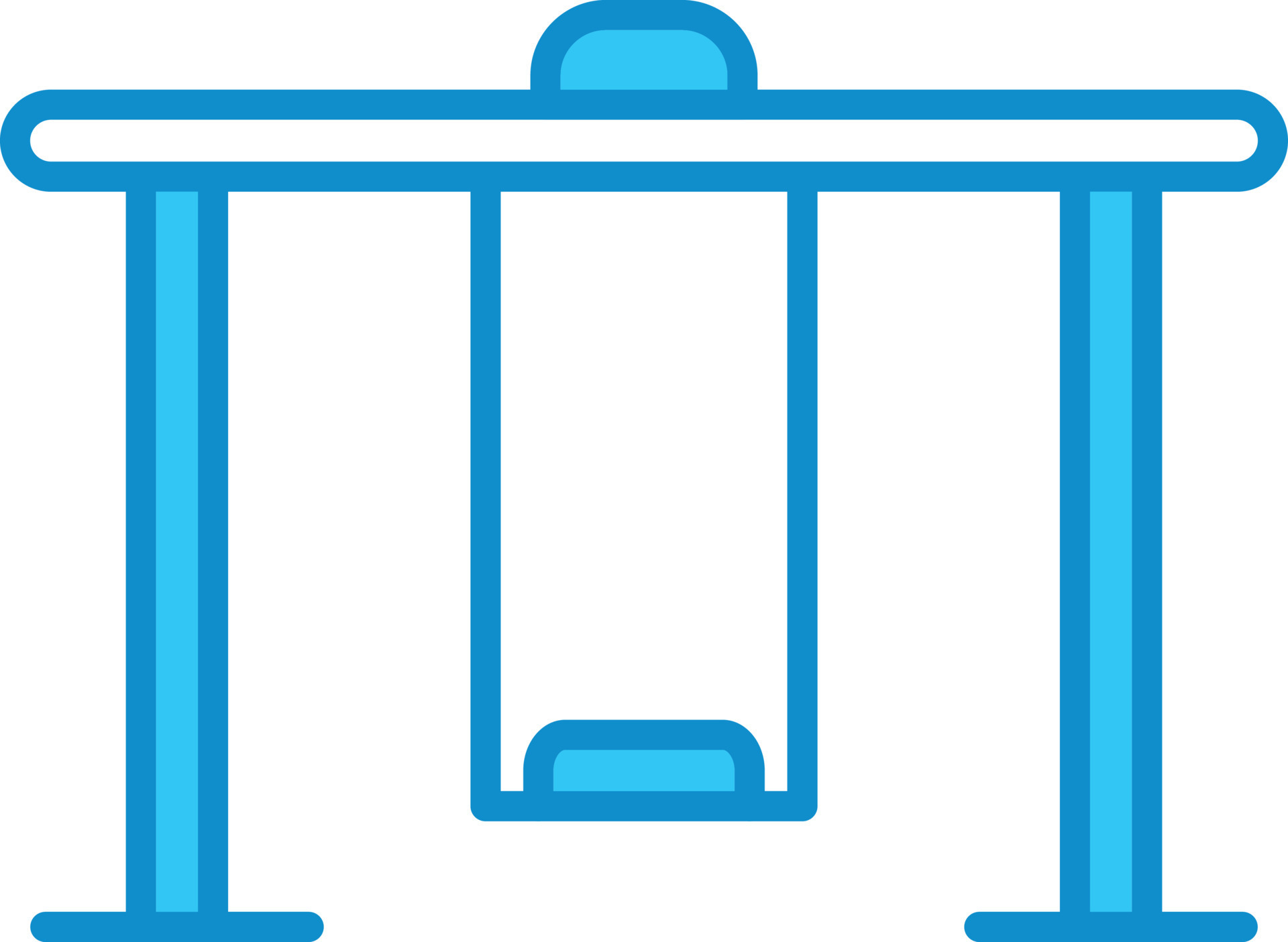 Swing Line Filled Blue 9868627 Vector Art at Vecteezy