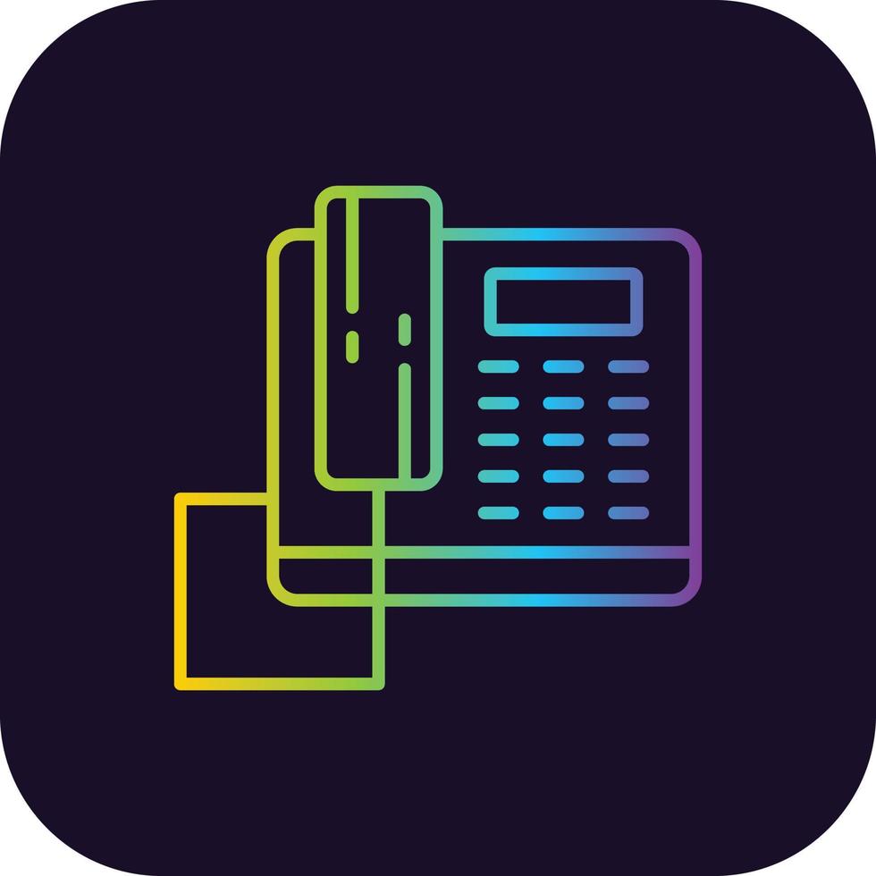 Telephone Filled Retro vector