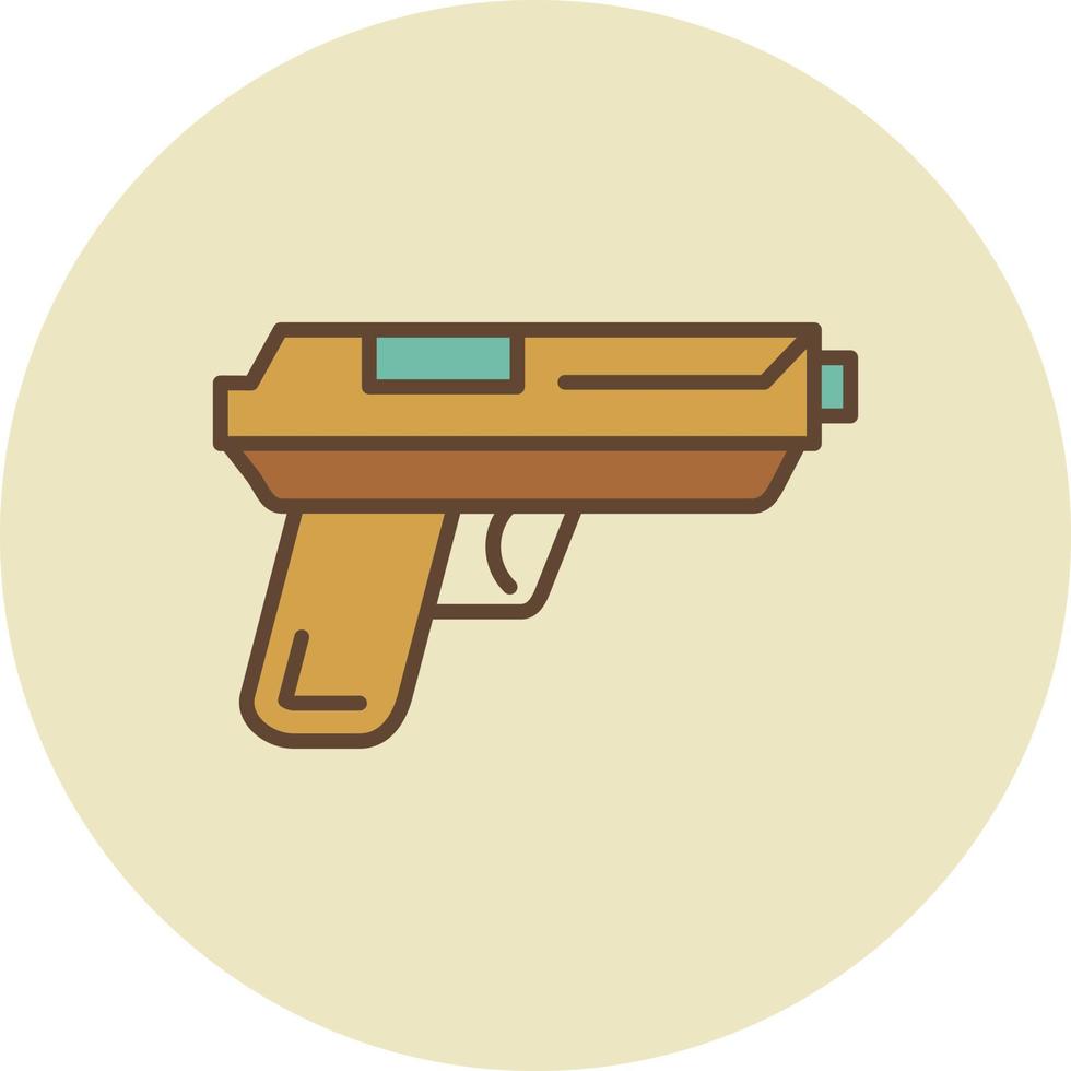 Gun Filled Retro vector