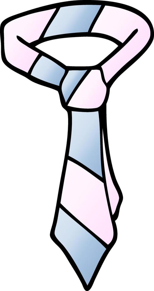 cartoon doodle of a tie vector