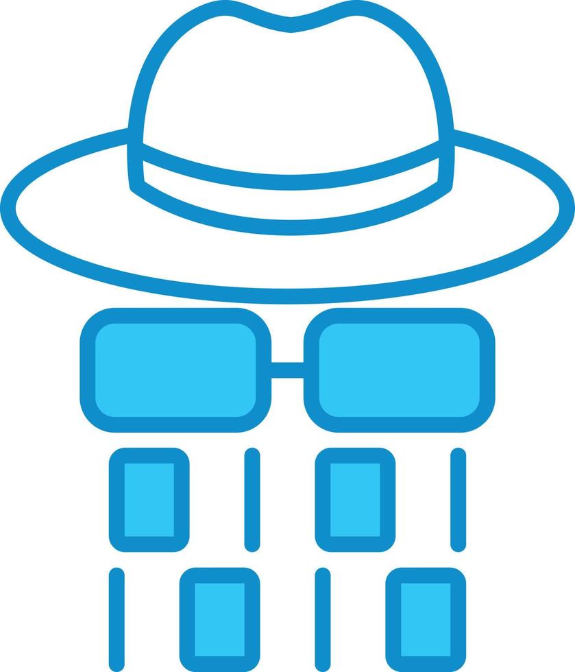 Spyware Line Filled Blue vector