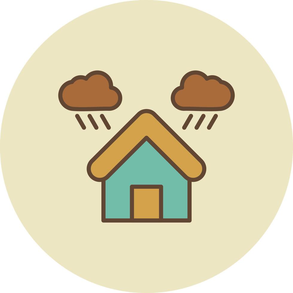 Shelter Filled Retro vector