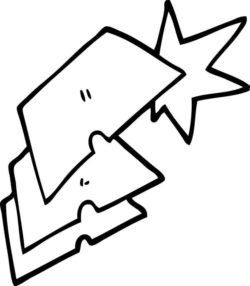 line drawing cartoon work knife blades vector