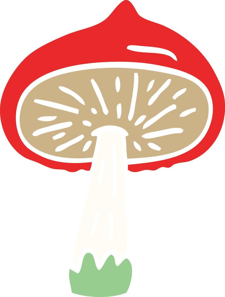 cartoon doodle mushroom vector