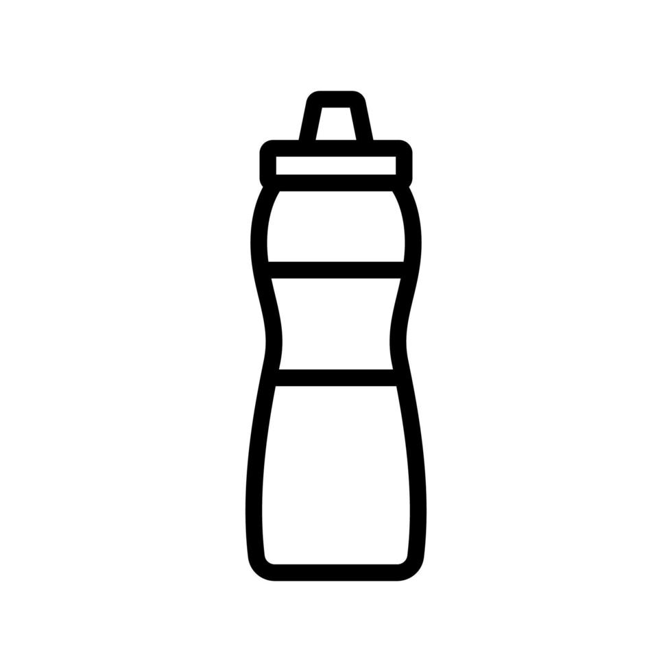 ilustración de contorno de vector de icono de agitador de botella