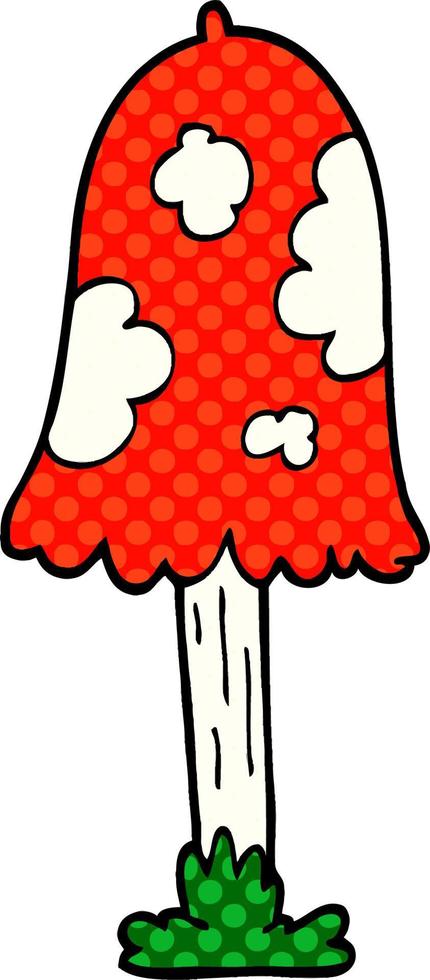 cartoon doodle mushroom vector