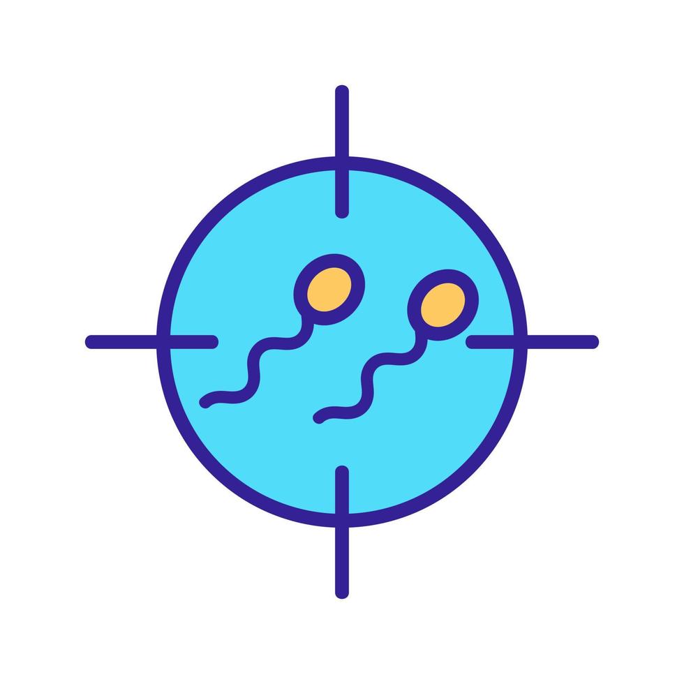 artificial insemination icon vector. Isolated contour symbol illustration vector