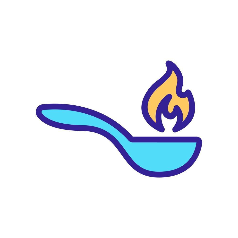 Spice icon vector. Isolated contour symbol illustration vector