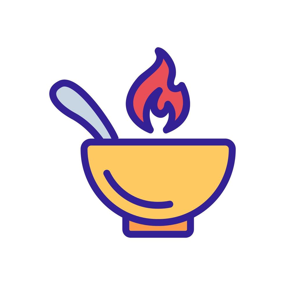 Sharp spice icon vector. Isolated contour symbol illustration vector