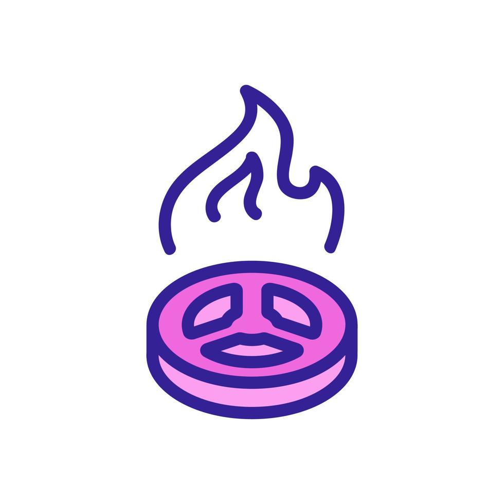 Spice icon vector. Isolated contour symbol illustration vector