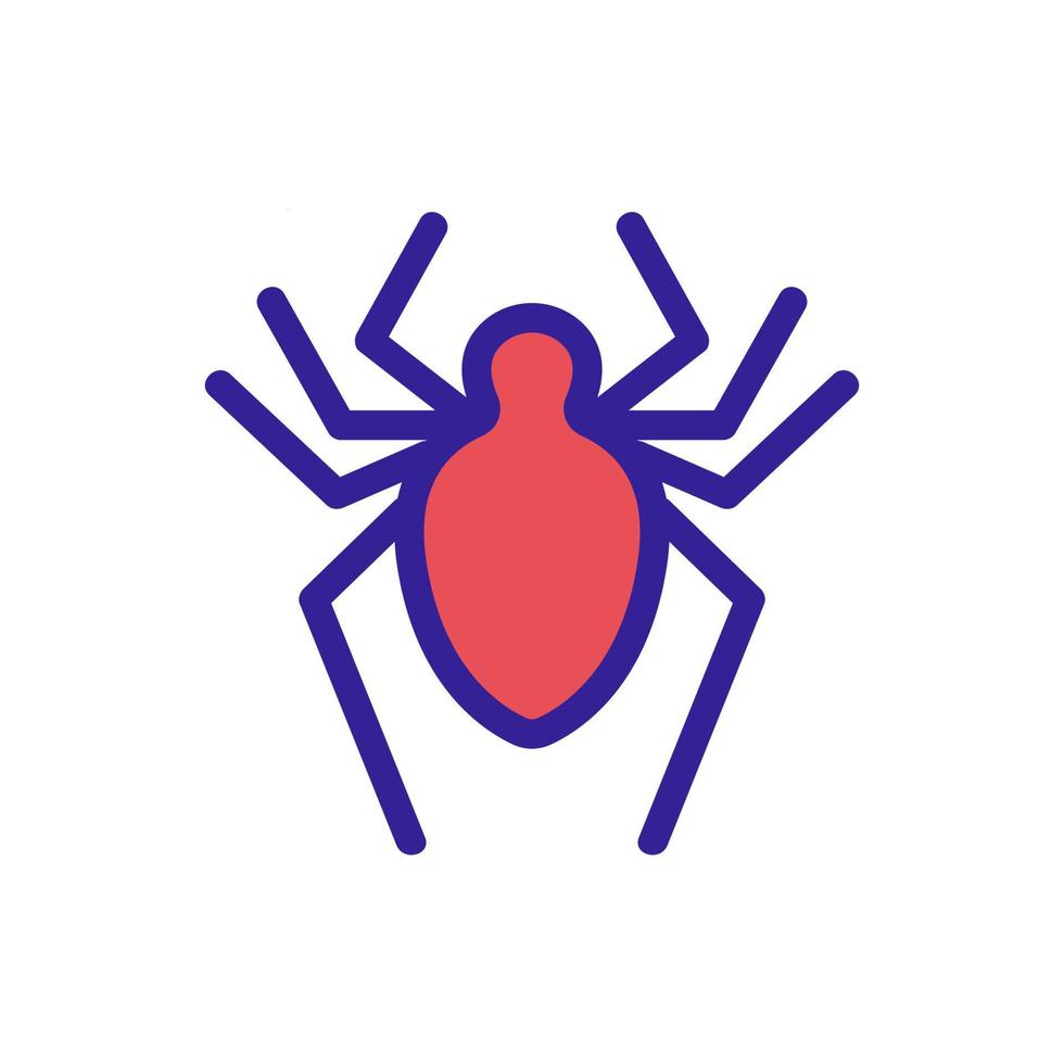 vector de icono de araña. ilustración de símbolo de contorno aislado