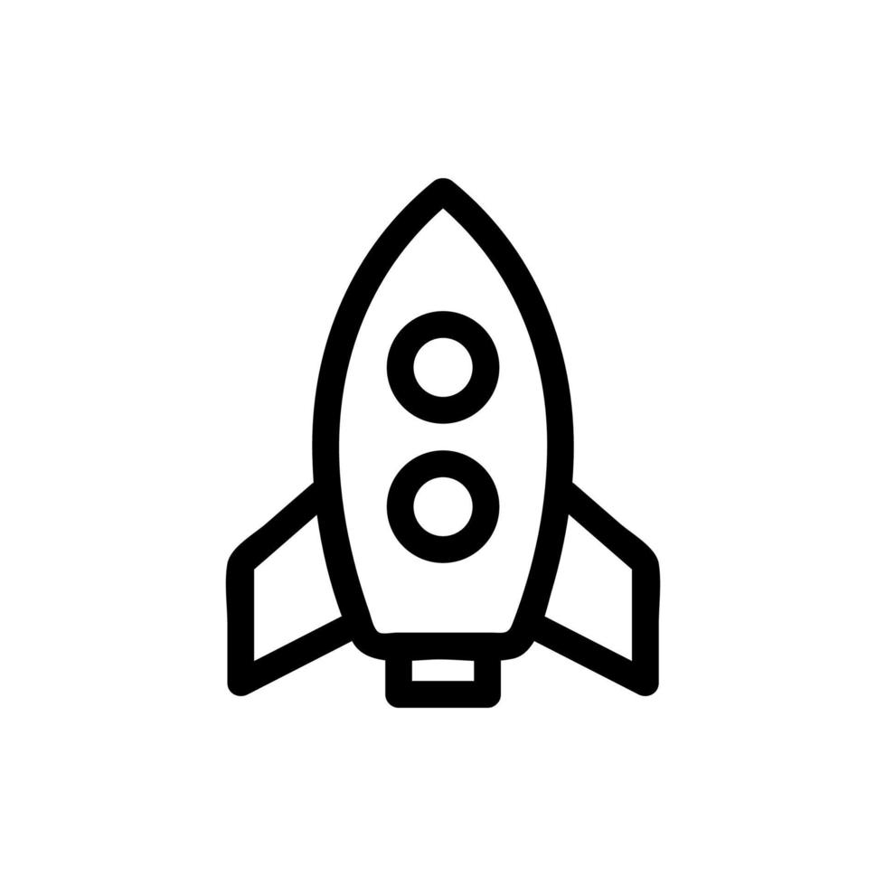 space shuttle icon vector. Isolated contour symbol illustration vector