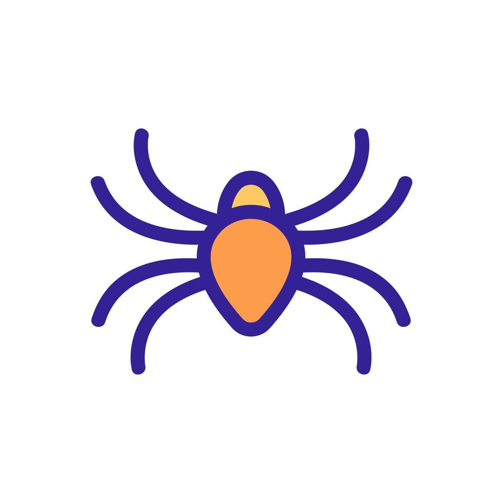 Spider icon vector. Isolated contour symbol illustration vector