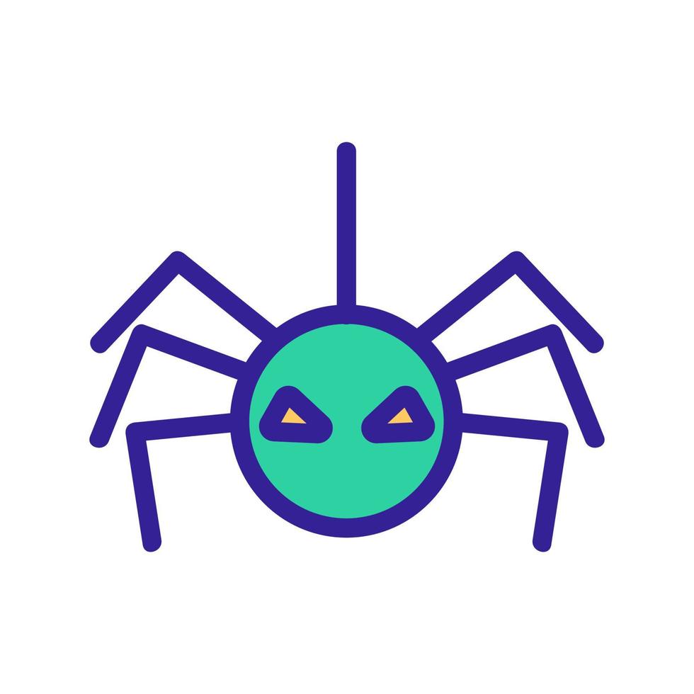 vector de icono de araña. ilustración de símbolo de contorno aislado
