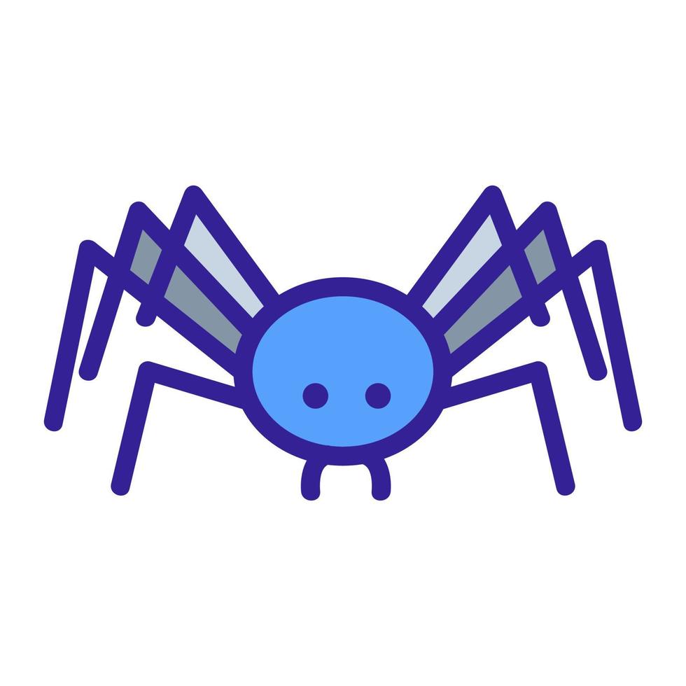 Spider icon vector. Isolated contour symbol illustration vector