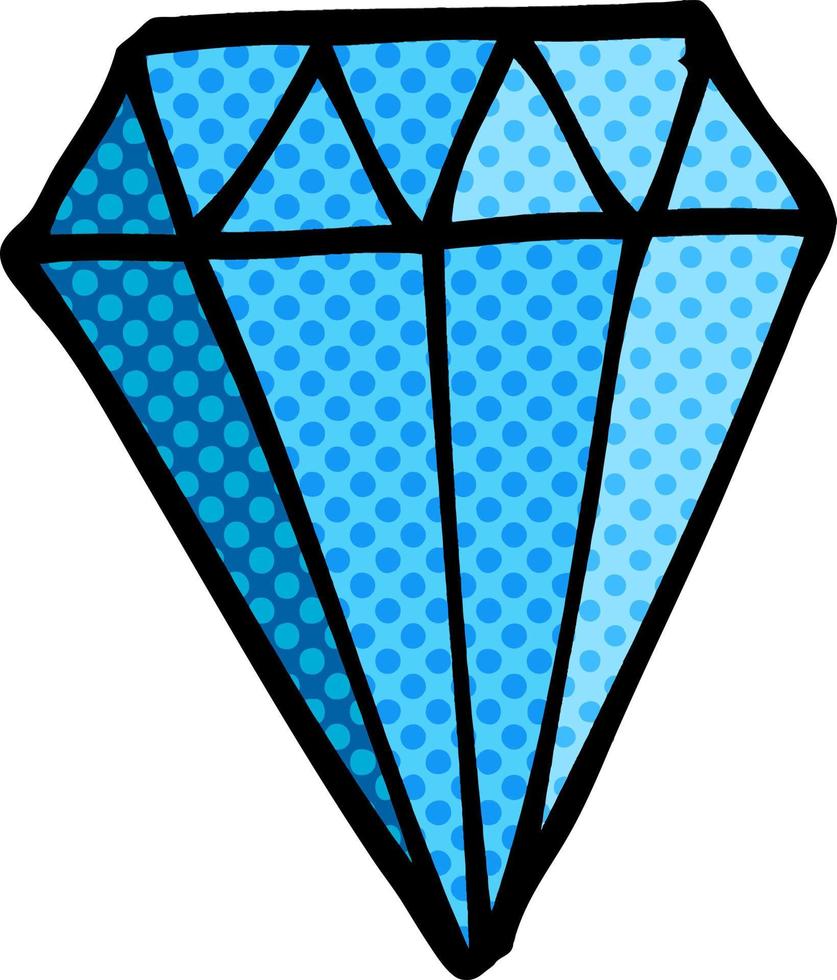 cartoon doodle tattoo diamond vector