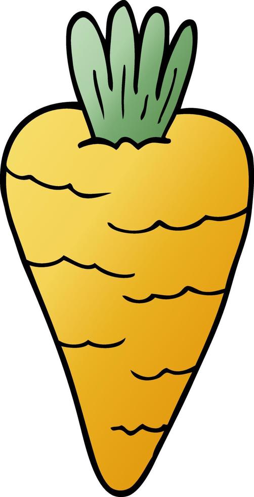cartoon doodle carrot vector