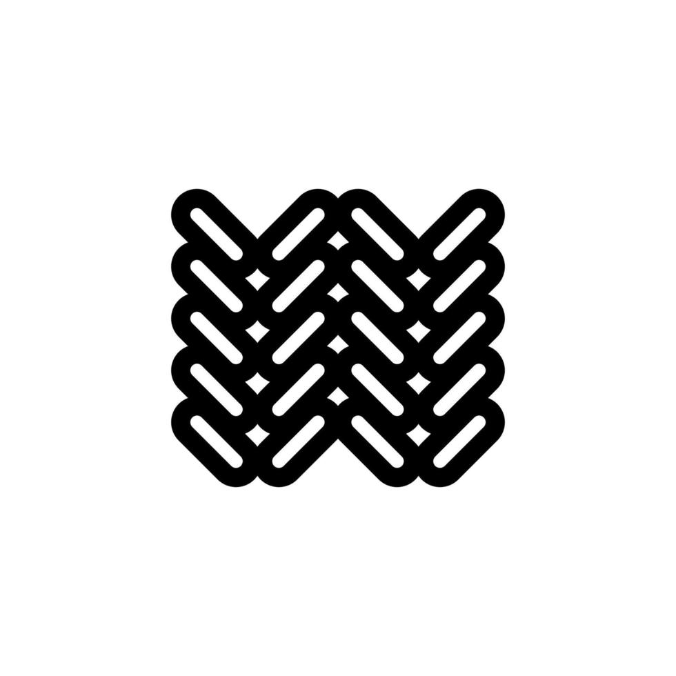 Yarn icon vector. Isolated contour symbol illustration vector
