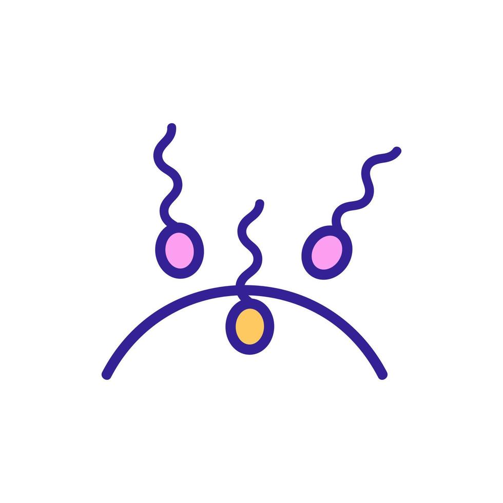 artificial insemination icon vector. Isolated contour symbol illustration vector